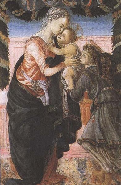 Sandro Botticelli Madonna and CHild with an Angel oil painting image